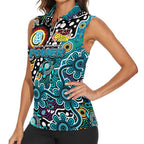 Personalised Power AFL Celebrating 50 Years of Naidoc Women Sleeveless Polo Shirt NAIDOC Week 2025 Aboriginal