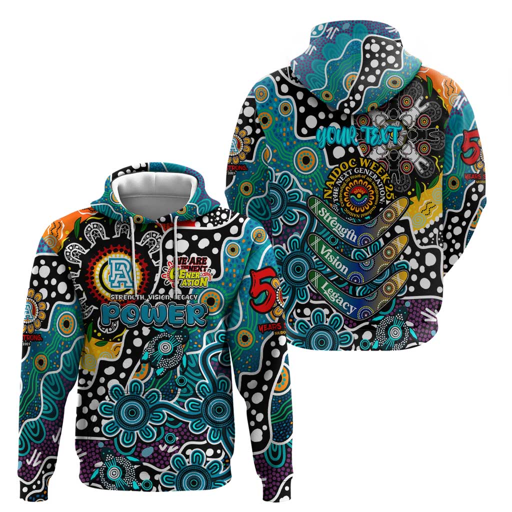 Personalised Power AFL Celebrating 50 Years of Naidoc Zip Hoodie NAIDOC Week 2025 Aboriginal