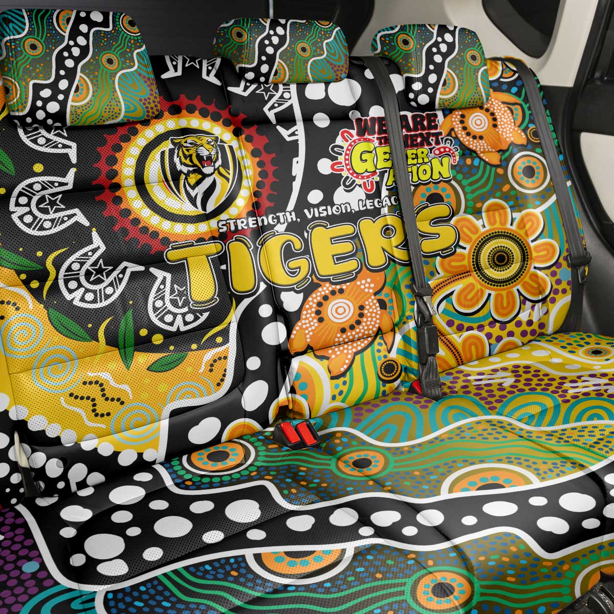 Tigers AFL Celebrating 50 Years of Naidoc Back Car Seat Cover NAIDOC Week 2025 Aboriginal