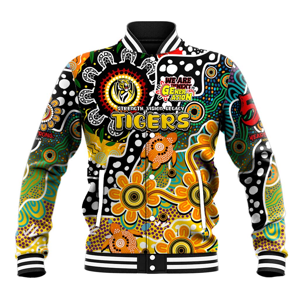 Personalised Tigers AFL Celebrating 50 Years of Naidoc Baseball Jacket NAIDOC Week 2025 Aboriginal