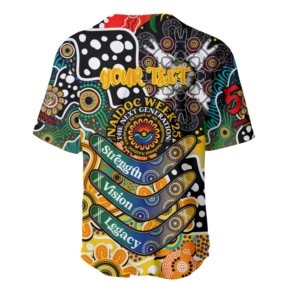 Personalised Tigers AFL Celebrating 50 Years of Naidoc Baseball Jersey NAIDOC Week 2025 Aboriginal
