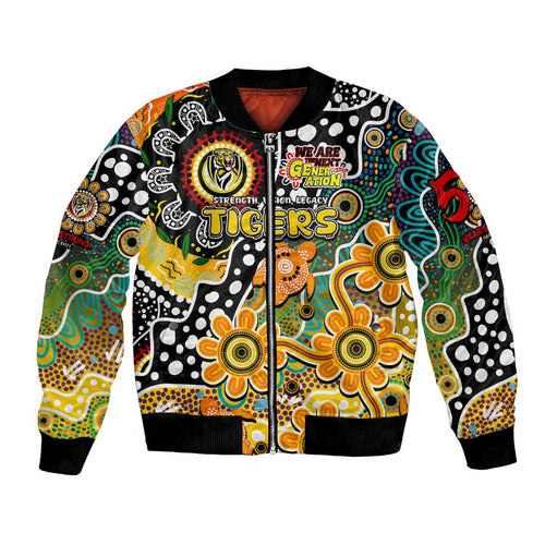 Personalised Tigers AFL Celebrating 50 Years of Naidoc Bomber Jacket NAIDOC Week 2025 Aboriginal
