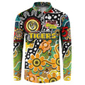 Personalised Tigers AFL Celebrating 50 Years of Naidoc Button Sweatshirt NAIDOC Week 2025 Aboriginal