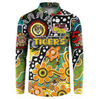 Personalised Tigers AFL Celebrating 50 Years of Naidoc Button Sweatshirt NAIDOC Week 2025 Aboriginal