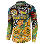 Personalised Tigers AFL Celebrating 50 Years of Naidoc Button Sweatshirt NAIDOC Week 2025 Aboriginal