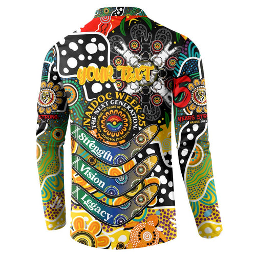 Personalised Tigers AFL Celebrating 50 Years of Naidoc Button Sweatshirt NAIDOC Week 2025 Aboriginal