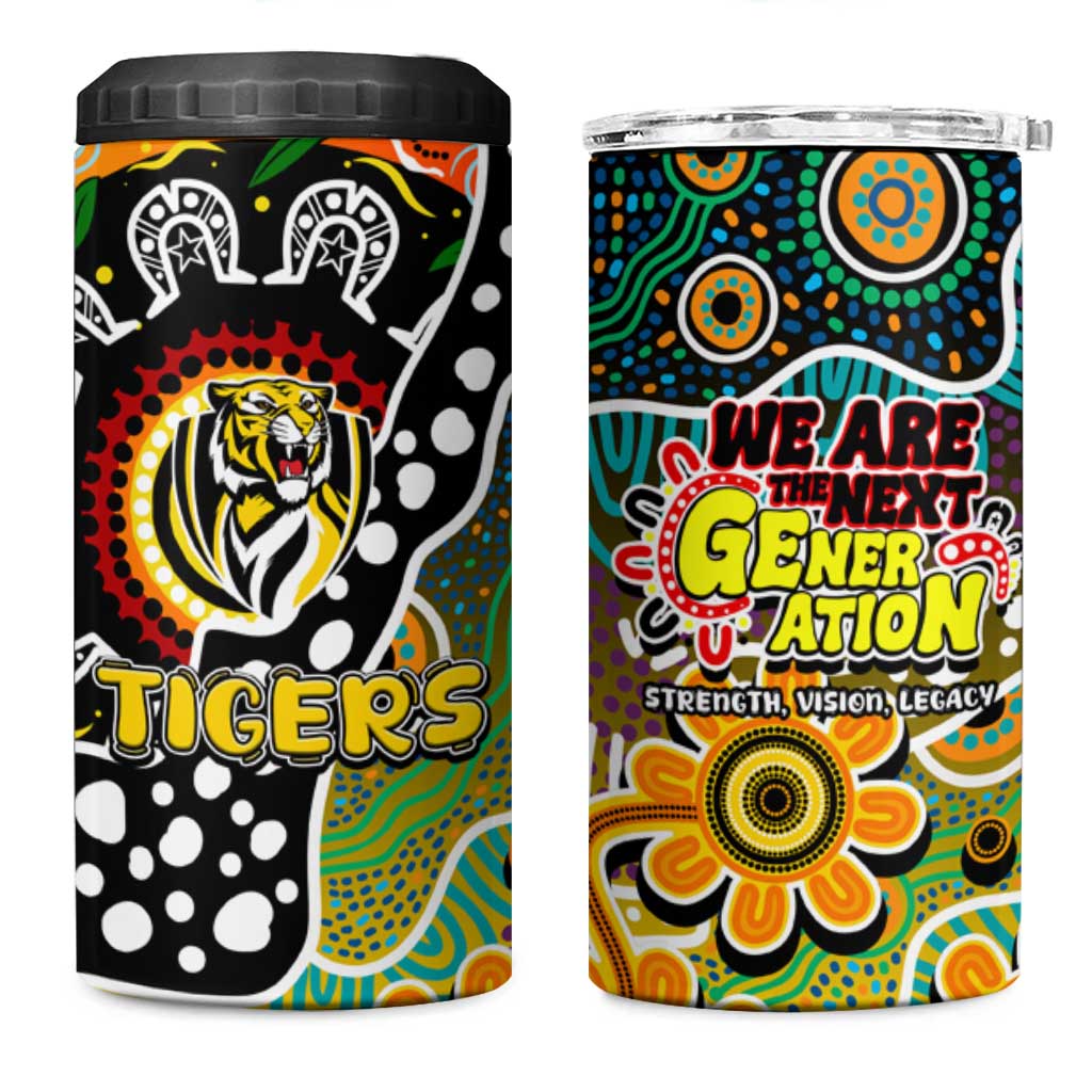 Tigers AFL Celebrating 50 Years of Naidoc 4 in 1 Can Cooler Tumbler NAIDOC Week 2025 Aboriginal