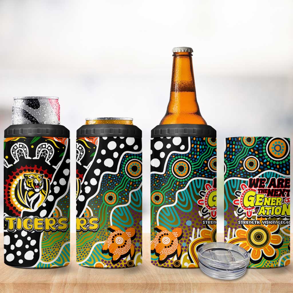 Tigers AFL Celebrating 50 Years of Naidoc 4 in 1 Can Cooler Tumbler NAIDOC Week 2025 Aboriginal