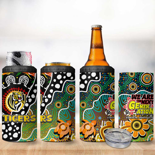 Tigers AFL Celebrating 50 Years of Naidoc 4 in 1 Can Cooler Tumbler NAIDOC Week 2025 Aboriginal