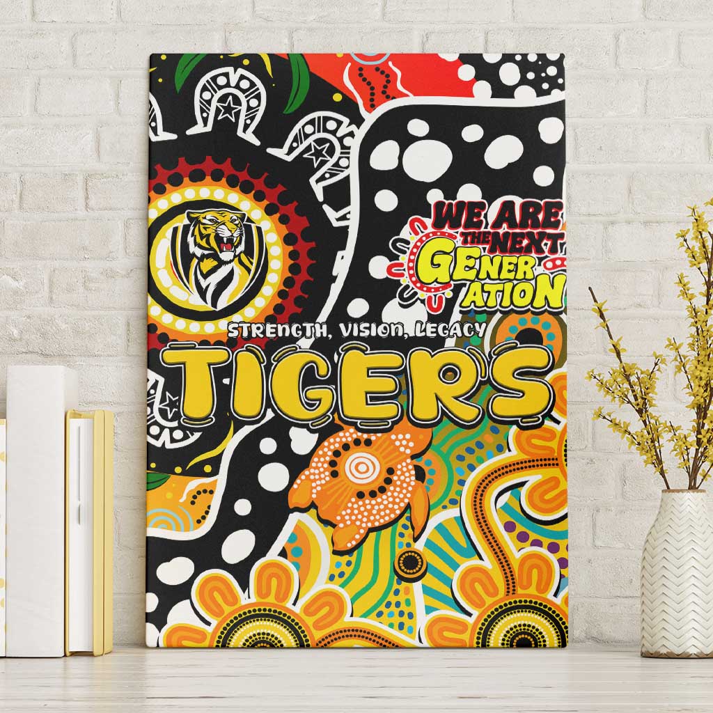 Tigers AFL Celebrating 50 Years of Naidoc Canvas Wall Art NAIDOC Week 2025 Aboriginal