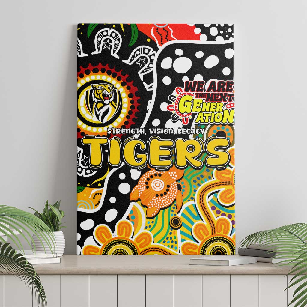 Tigers AFL Celebrating 50 Years of Naidoc Canvas Wall Art NAIDOC Week 2025 Aboriginal