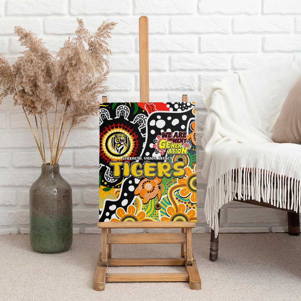 Tigers AFL Celebrating 50 Years of Naidoc Canvas Wall Art NAIDOC Week 2025 Aboriginal