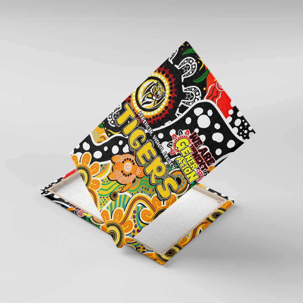 Tigers AFL Celebrating 50 Years of Naidoc Canvas Wall Art NAIDOC Week 2025 Aboriginal