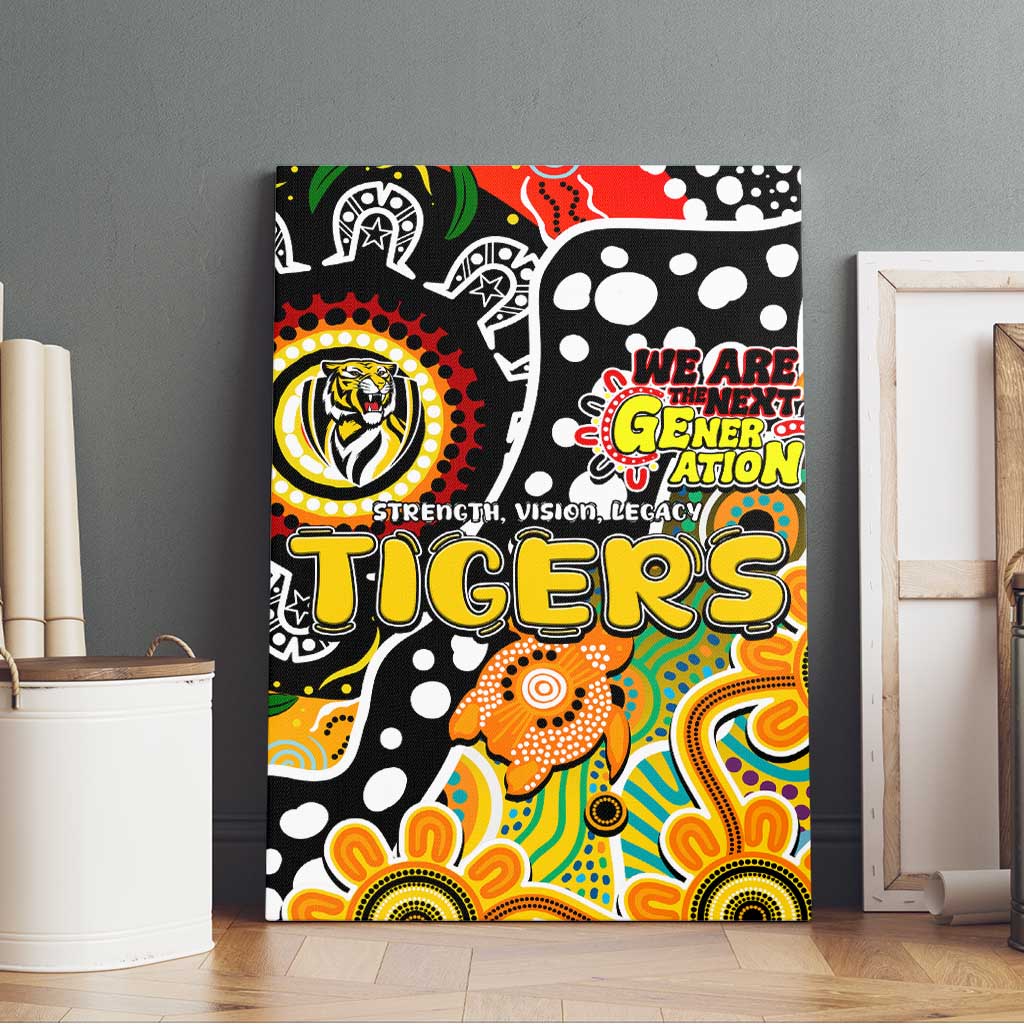 Tigers AFL Celebrating 50 Years of Naidoc Canvas Wall Art NAIDOC Week 2025 Aboriginal
