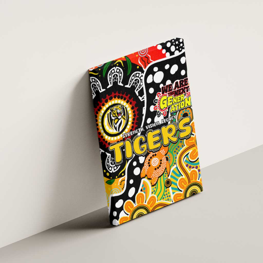 Tigers AFL Celebrating 50 Years of Naidoc Canvas Wall Art NAIDOC Week 2025 Aboriginal