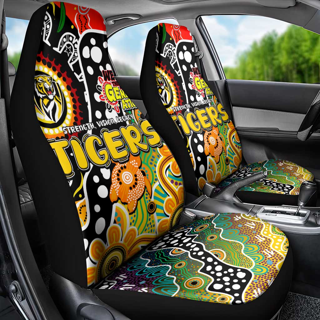 Tigers AFL Celebrating 50 Years of Naidoc Car Seat Cover NAIDOC Week 2025 Aboriginal