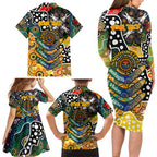 Personalised Tigers AFL Celebrating 50 Years of Naidoc Family Matching Long Sleeve Bodycon Dress and Hawaiian Shirt NAIDOC Week 2025 Aboriginal