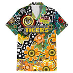 Personalised Tigers AFL Celebrating 50 Years of Naidoc Family Matching Mermaid Dress and Hawaiian Shirt NAIDOC Week 2025 Aboriginal