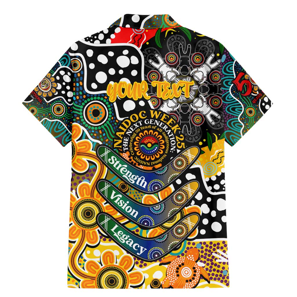 Personalised Tigers AFL Celebrating 50 Years of Naidoc Family Matching Mermaid Dress and Hawaiian Shirt NAIDOC Week 2025 Aboriginal