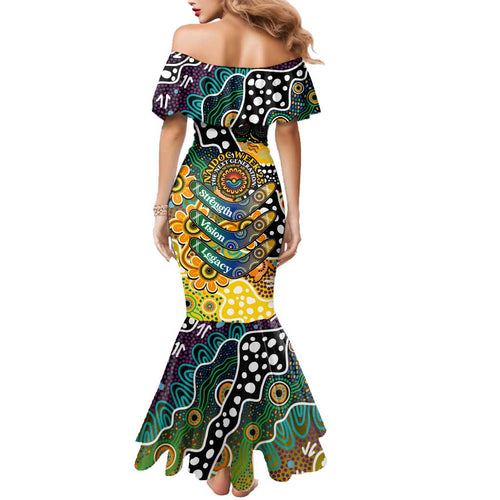 Personalised Tigers AFL Celebrating 50 Years of Naidoc Family Matching Mermaid Dress and Hawaiian Shirt NAIDOC Week 2025 Aboriginal