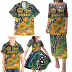 Personalised Tigers AFL Celebrating 50 Years of Naidoc Family Matching Puletasi and Hawaiian Shirt NAIDOC Week 2025 Aboriginal