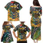 Personalised Tigers AFL Celebrating 50 Years of Naidoc Family Matching Puletasi and Hawaiian Shirt NAIDOC Week 2025 Aboriginal