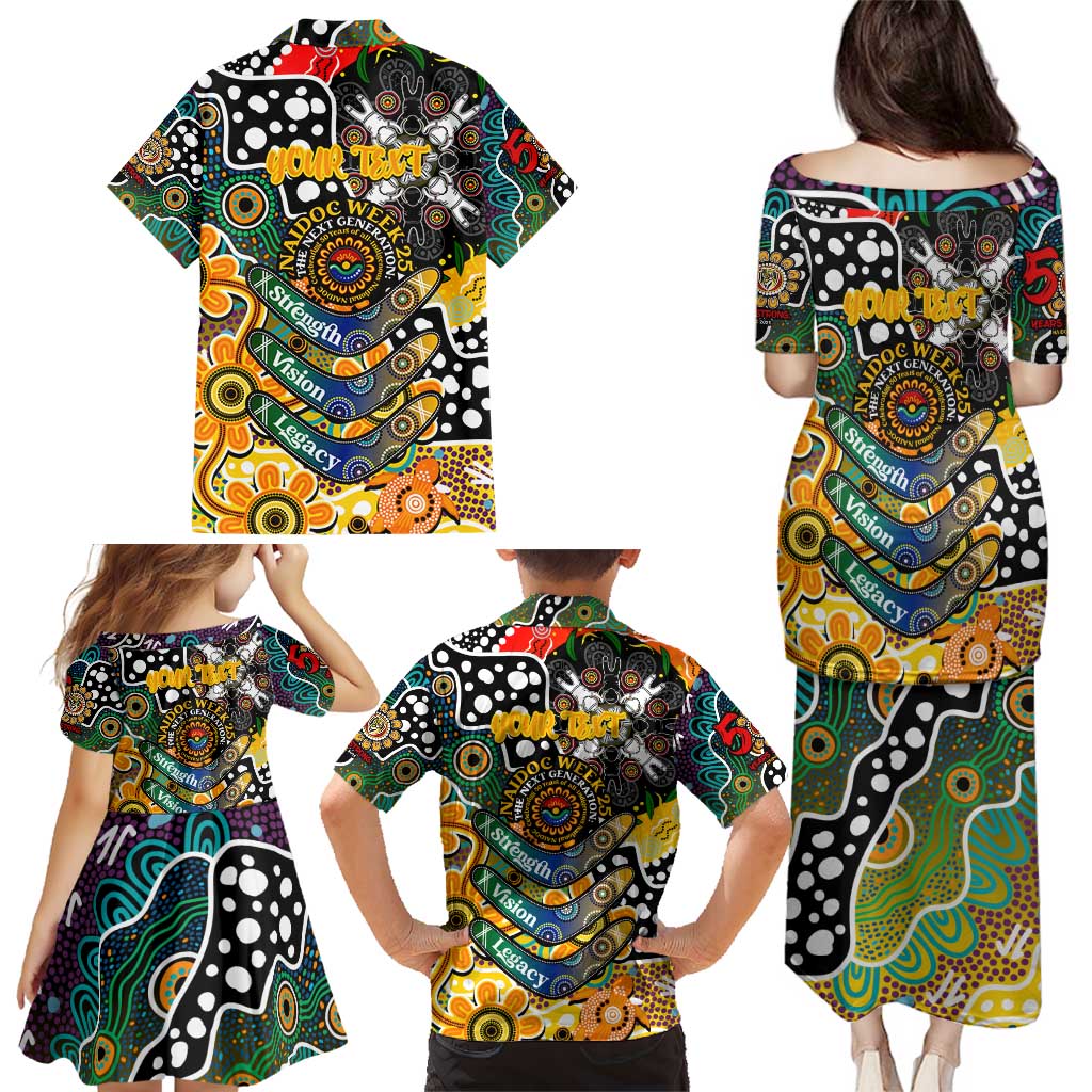 Personalised Tigers AFL Celebrating 50 Years of Naidoc Family Matching Puletasi and Hawaiian Shirt NAIDOC Week 2025 Aboriginal