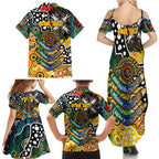 Personalised Tigers AFL Celebrating 50 Years of Naidoc Family Matching Summer Maxi Dress and Hawaiian Shirt NAIDOC Week 2025 Aboriginal
