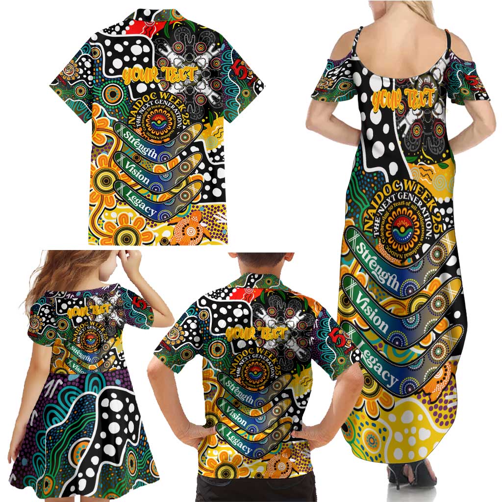 Personalised Tigers AFL Celebrating 50 Years of Naidoc Family Matching Summer Maxi Dress and Hawaiian Shirt NAIDOC Week 2025 Aboriginal