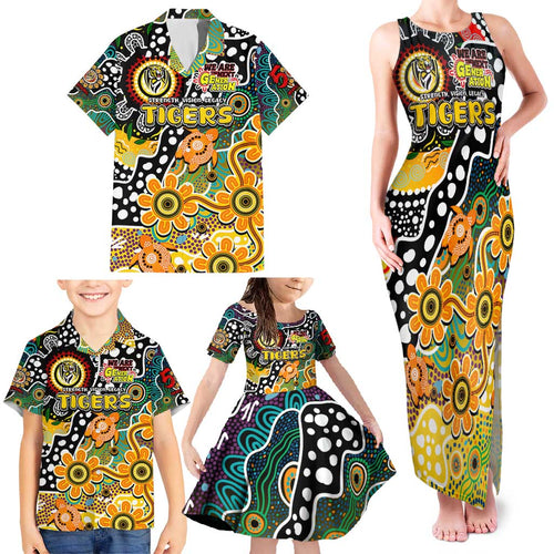 Personalised Tigers AFL Celebrating 50 Years of Naidoc Family Matching Tank Maxi Dress and Hawaiian Shirt NAIDOC Week 2025 Aboriginal