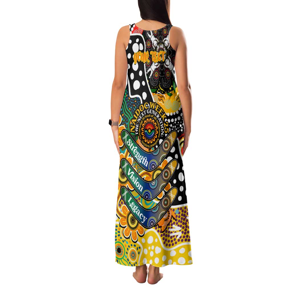 Personalised Tigers AFL Celebrating 50 Years of Naidoc Family Matching Tank Maxi Dress and Hawaiian Shirt NAIDOC Week 2025 Aboriginal