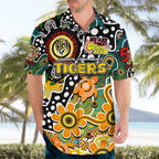 Personalised Tigers AFL Celebrating 50 Years of Naidoc Hawaiian Shirt NAIDOC Week 2025 Aboriginal