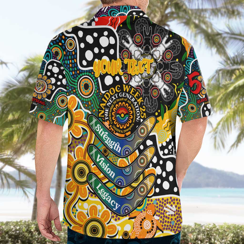 Personalised Tigers AFL Celebrating 50 Years of Naidoc Hawaiian Shirt NAIDOC Week 2025 Aboriginal