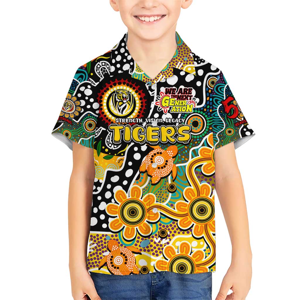 Personalised Tigers AFL Celebrating 50 Years of Naidoc Hawaiian Shirt NAIDOC Week 2025 Aboriginal