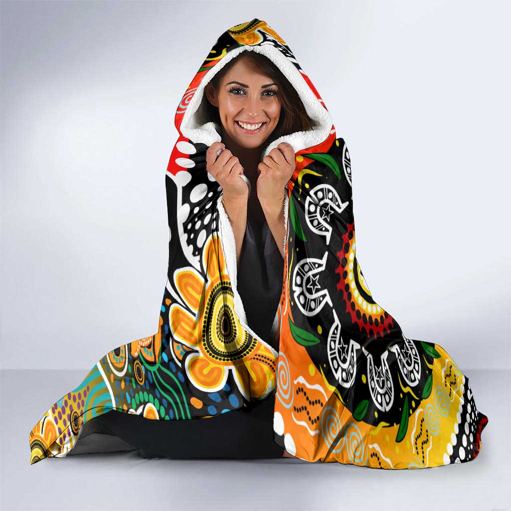 Tigers AFL Celebrating 50 Years of Naidoc Hooded Blanket NAIDOC Week 2025 Aboriginal