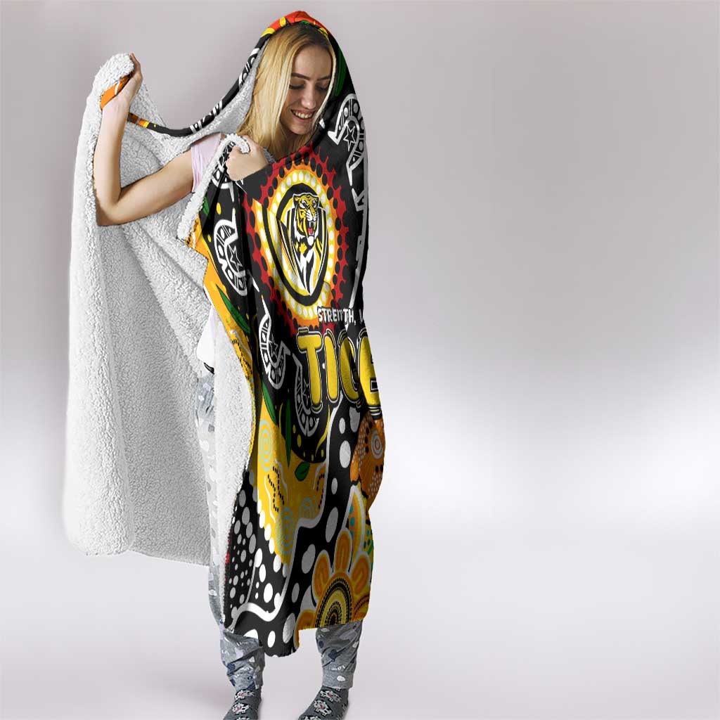 Tigers AFL Celebrating 50 Years of Naidoc Hooded Blanket NAIDOC Week 2025 Aboriginal