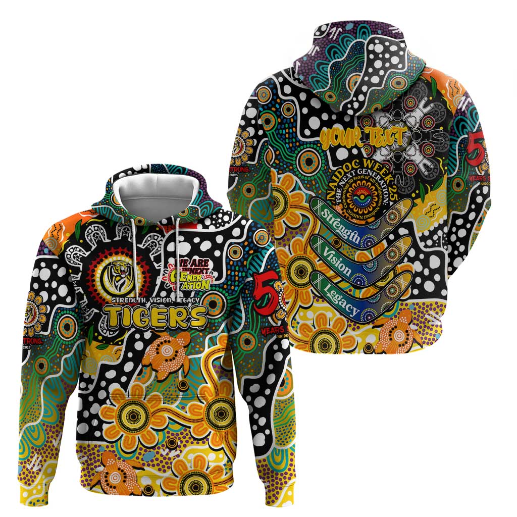Personalised Tigers AFL Celebrating 50 Years of Naidoc Hoodie NAIDOC Week 2025 Aboriginal