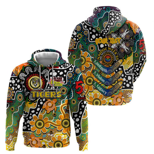 Personalised Tigers AFL Celebrating 50 Years of Naidoc Hoodie NAIDOC Week 2025 Aboriginal