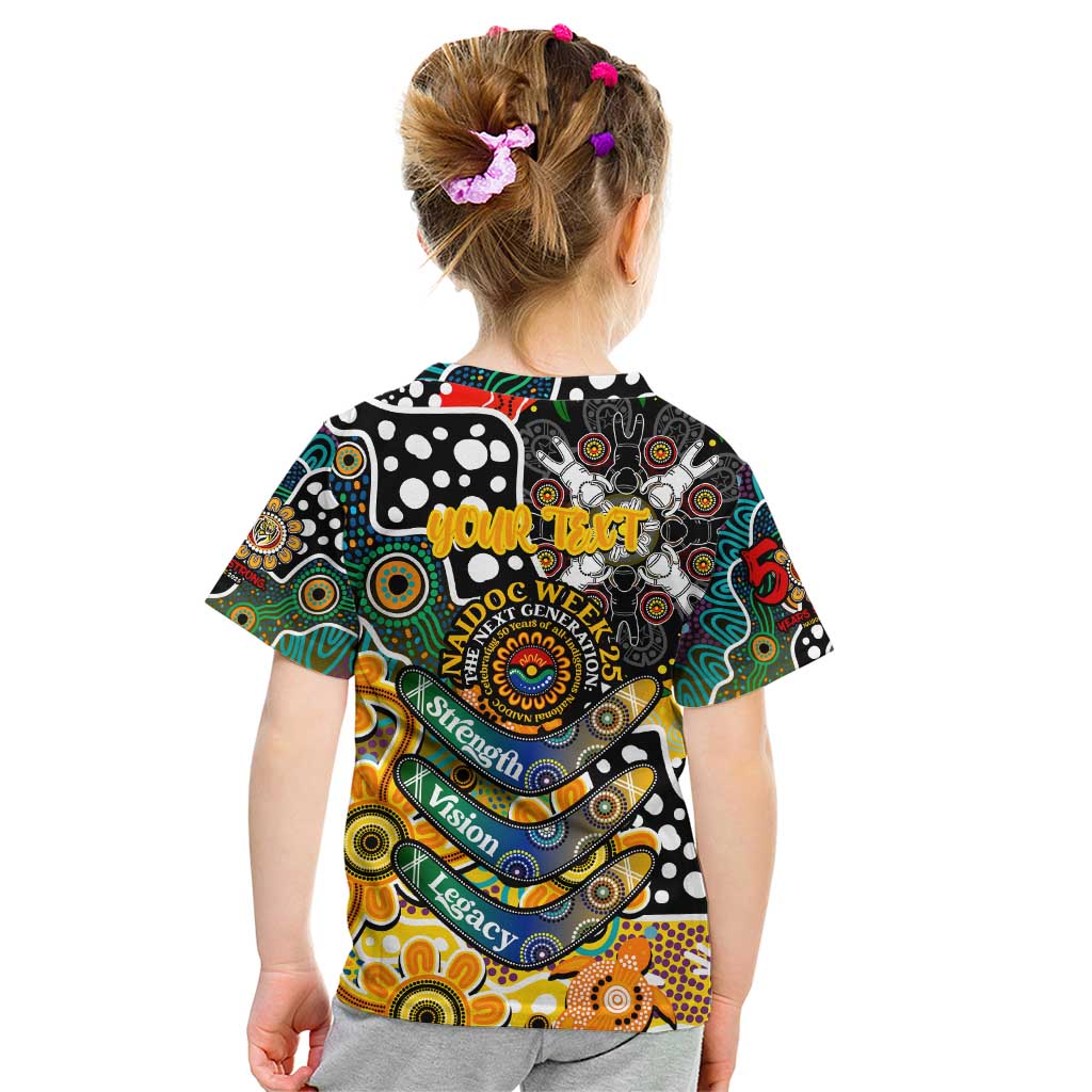 Personalised Tigers AFL Celebrating 50 Years of Naidoc Kid T Shirt NAIDOC Week 2025 Aboriginal