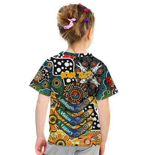 Personalised Tigers AFL Celebrating 50 Years of Naidoc Kid T Shirt NAIDOC Week 2025 Aboriginal