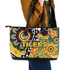 Tigers AFL Celebrating 50 Years of Naidoc Leather Tote Bag NAIDOC Week 2025 Aboriginal