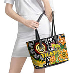 Tigers AFL Celebrating 50 Years of Naidoc Leather Tote Bag NAIDOC Week 2025 Aboriginal