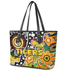 Tigers AFL Celebrating 50 Years of Naidoc Leather Tote Bag NAIDOC Week 2025 Aboriginal