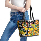Tigers AFL Celebrating 50 Years of Naidoc Leather Tote Bag NAIDOC Week 2025 Aboriginal