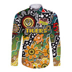 Personalised Tigers AFL Celebrating 50 Years of Naidoc Long Sleeve Button Shirt NAIDOC Week 2025 Aboriginal
