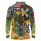 Personalised Tigers AFL Celebrating 50 Years of Naidoc Long Sleeve Polo Shirt NAIDOC Week 2025 Aboriginal