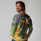 Personalised Tigers AFL Celebrating 50 Years of Naidoc Long Sleeve Polo Shirt NAIDOC Week 2025 Aboriginal
