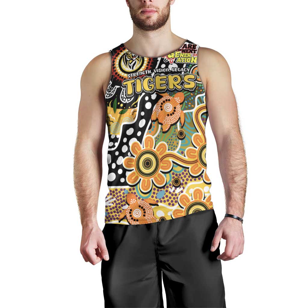 Personalised Tigers AFL Celebrating 50 Years of Naidoc Men Tank Top NAIDOC Week 2025 Aboriginal