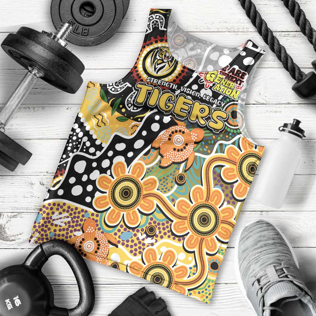 Personalised Tigers AFL Celebrating 50 Years of Naidoc Men Tank Top NAIDOC Week 2025 Aboriginal