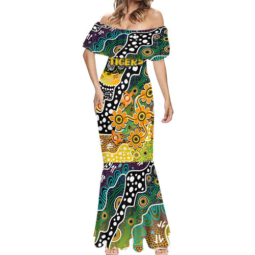 Personalised Tigers AFL Celebrating 50 Years of Naidoc Mermaid Dress NAIDOC Week 2025 Aboriginal